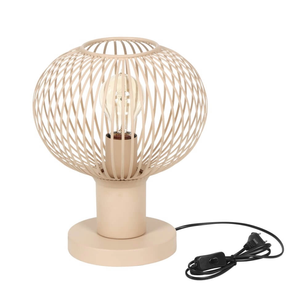 Draad tafellamp Gila Ø 23cm - zand Trio 4017807629088