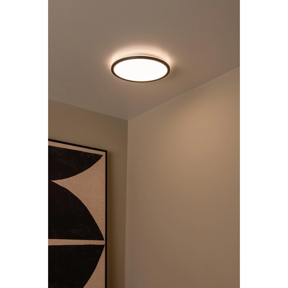 Plafonniere Castor zwart met wit Ø 32cm Lucide 5411212071804