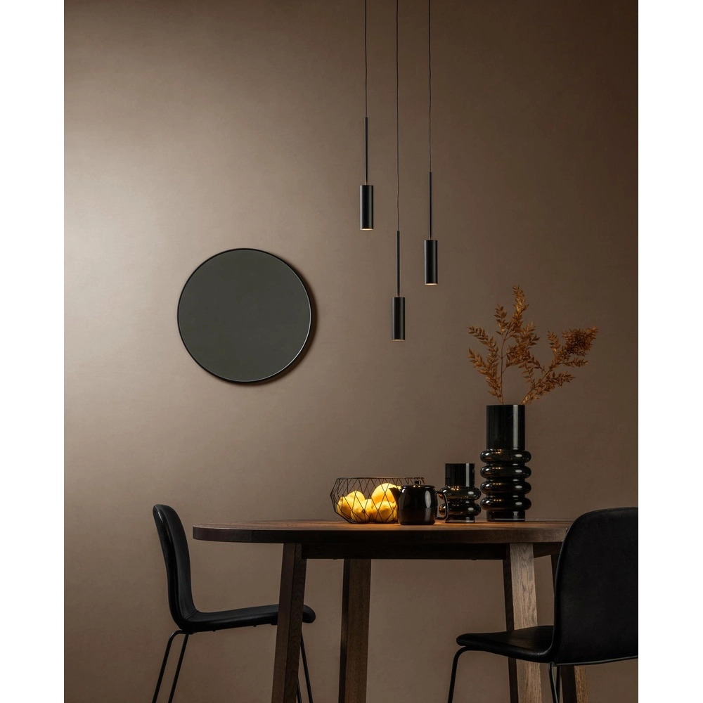 3-lichts design hanglamp Tubule zwart Lucide 5411212241863
