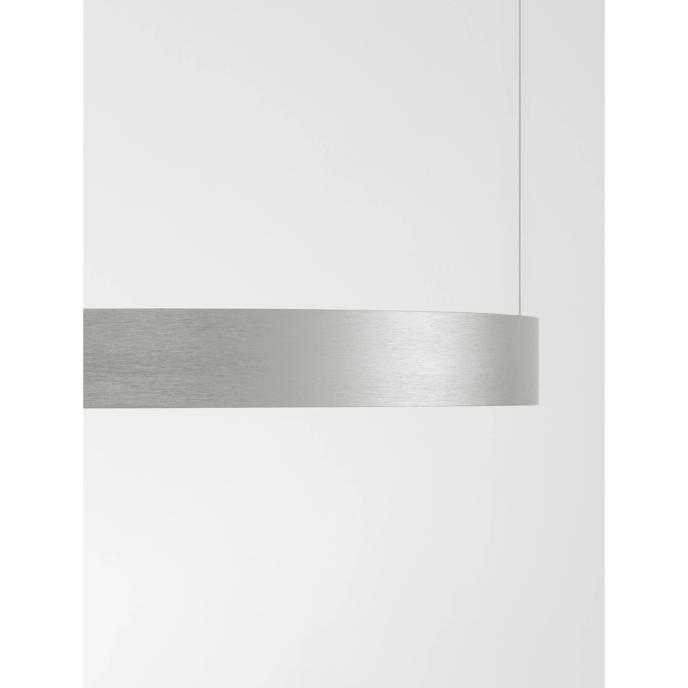 Ronde hanglamp Perrine zilvergrijs Ø 40cm Lyora 5212017438393