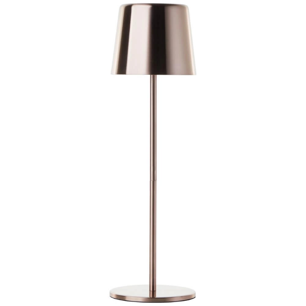 Oplaadbare tafellamp Xaana koper Brilliant 4004353441448