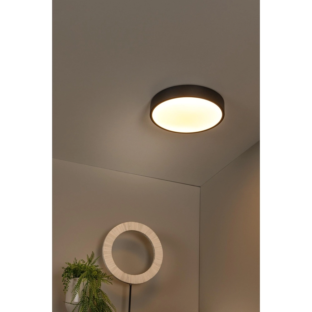 Plafonniere Unar Ø 30cm - 2700K - zwart Lucide 5411212791870