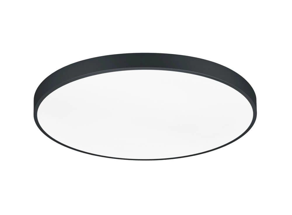 Zwarte plafonniere Waco Ø 75cm