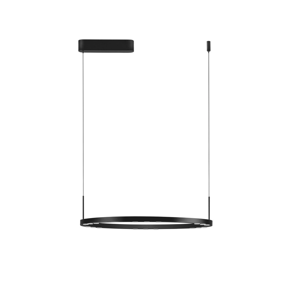 Sleek pendant lamp Lunette black Ø 660cm Lyora 5212017465191