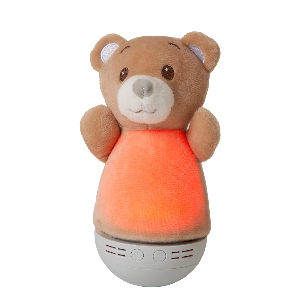 Nachtlampje Dolly op batterij met muziekfunctie - bruin Lucide 5411212771452