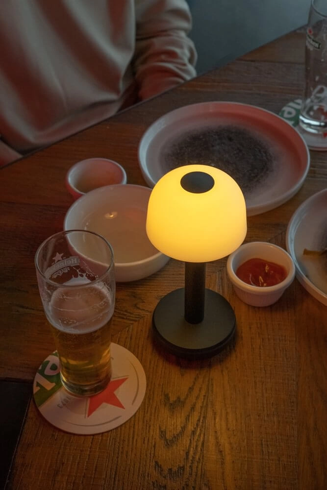 Oplaadbare tafellamp Two Black Frosted Humble 7446023311366