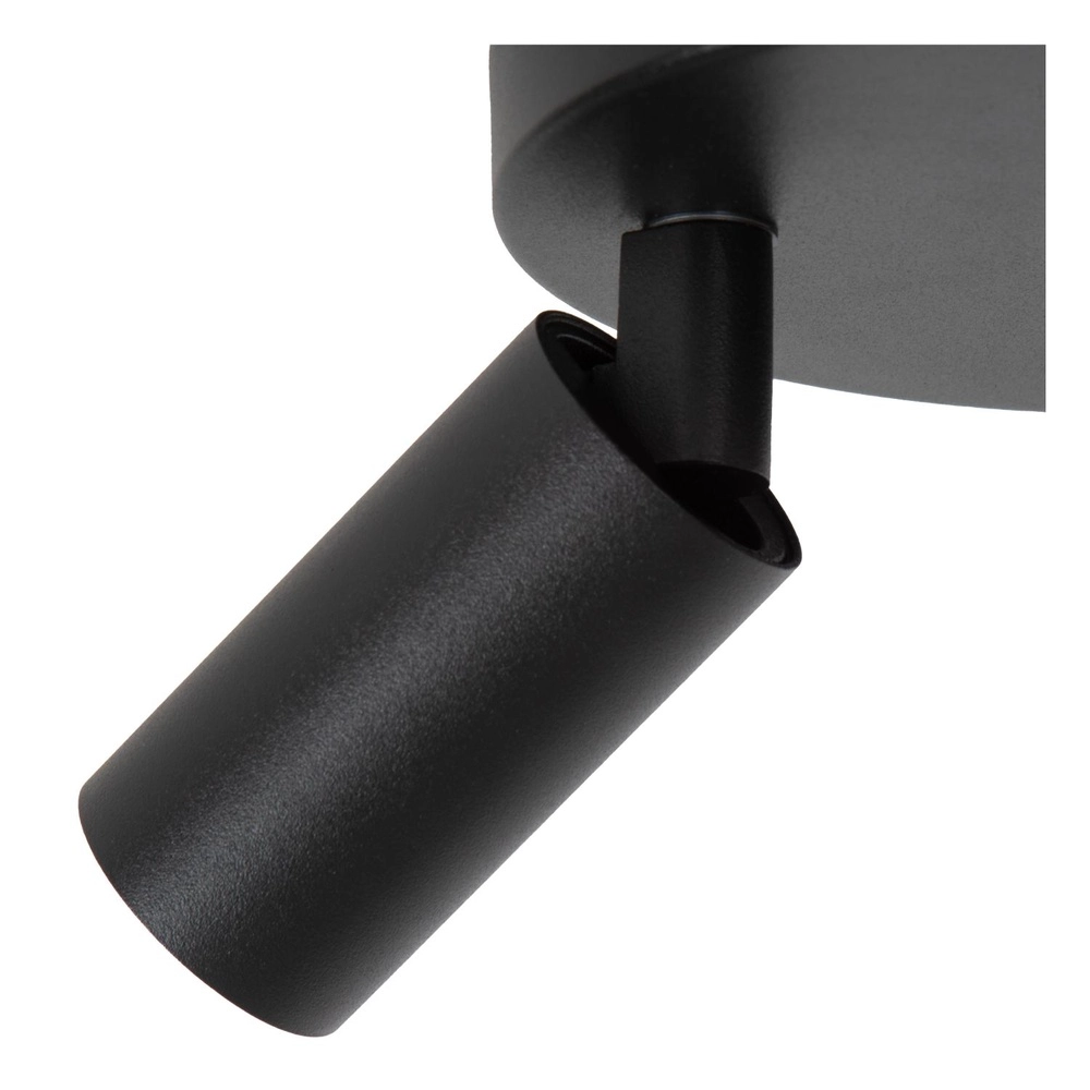 Plafondspot Ritmo mini GU10 3-lichts zwart Lucide 5411212094001