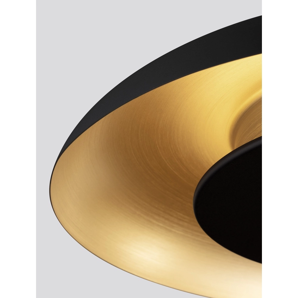 Moderne hanglamp Epos Ø 60cm zwart met goud Lyora 5212017463272