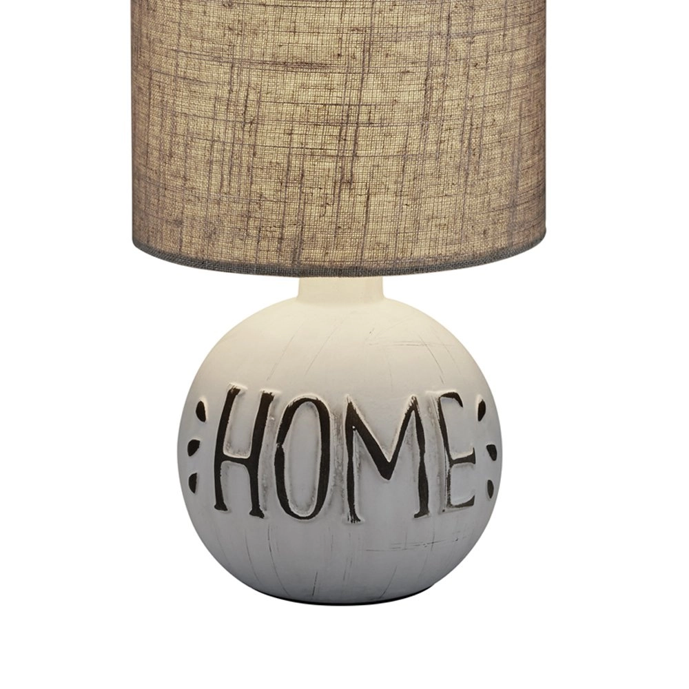 Landelijke schemerlamp Esna Home 16cm grijs Trio 4017807377651