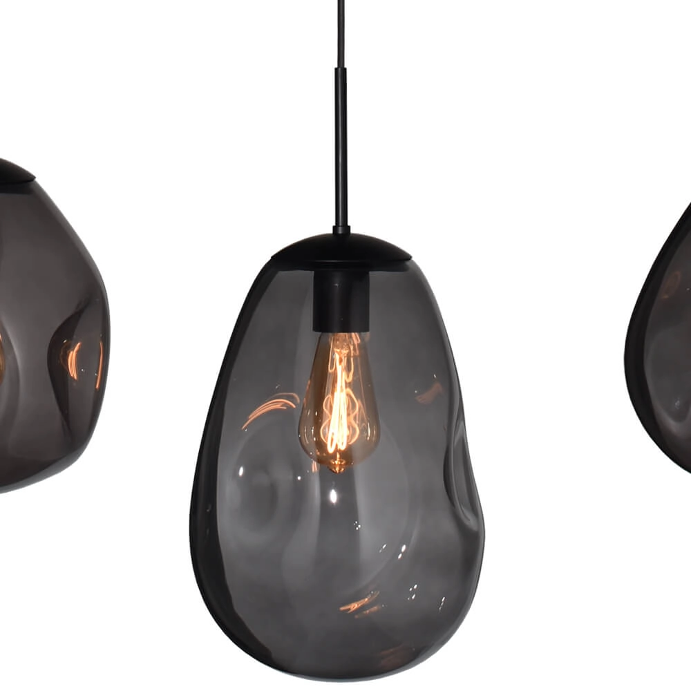 Hanglamp Lava Oval 4x smoke glas Masterlight 8718121290102