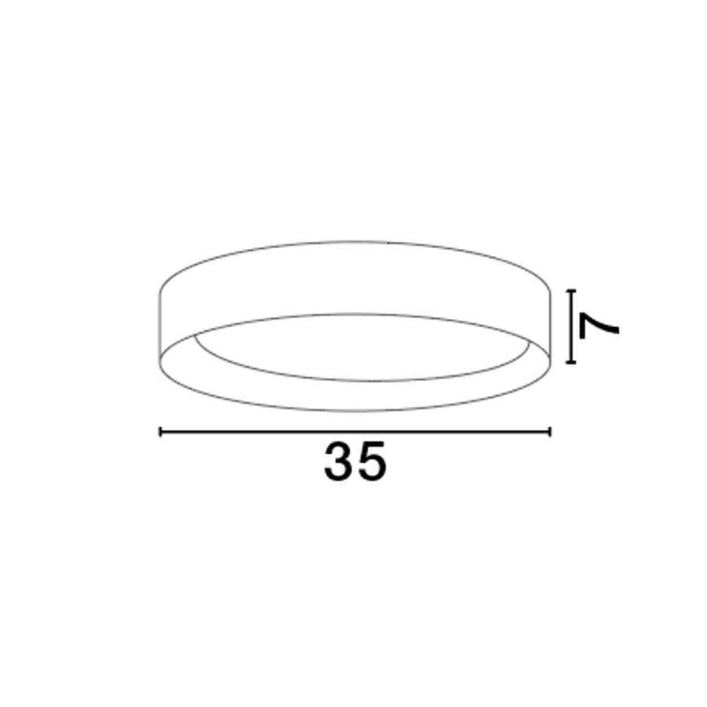Plafondlamp Stake wit Ø 35cm Lyora 5212017445902