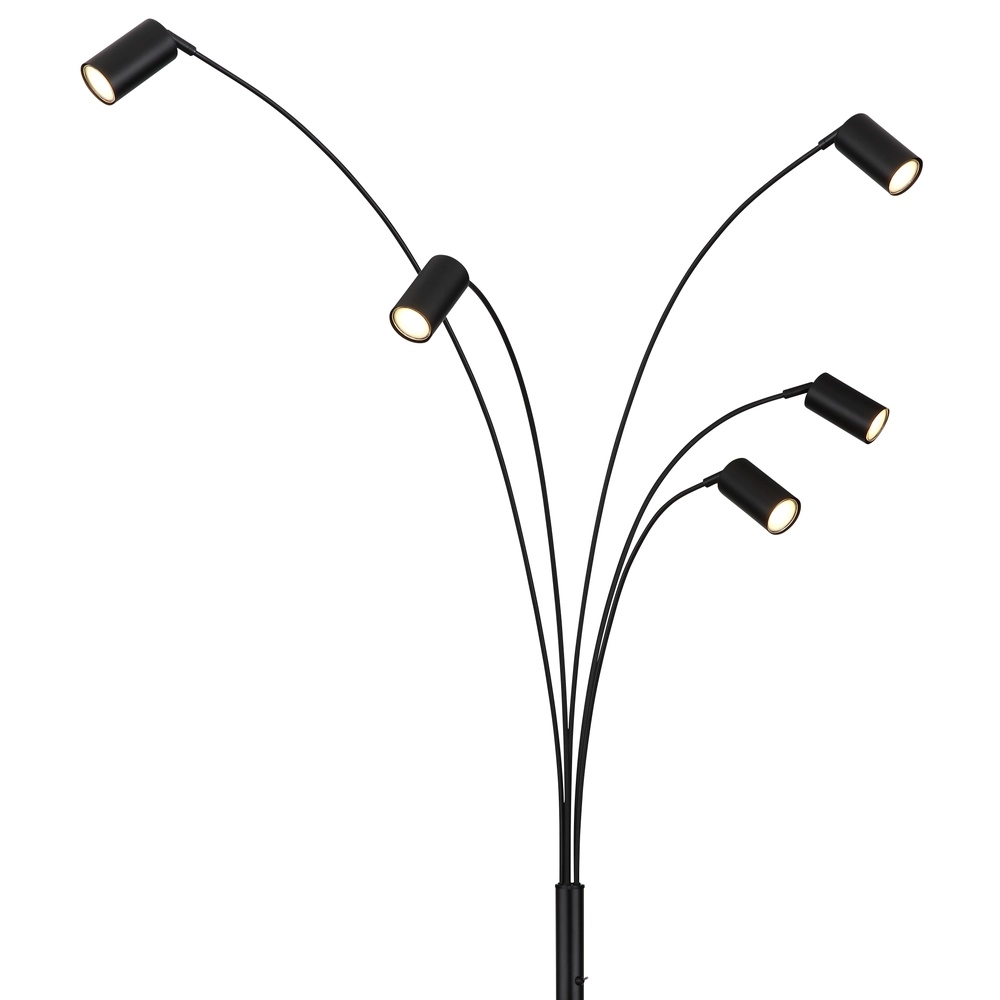 Vloerlamp Robby zwart Globo 9007371468782