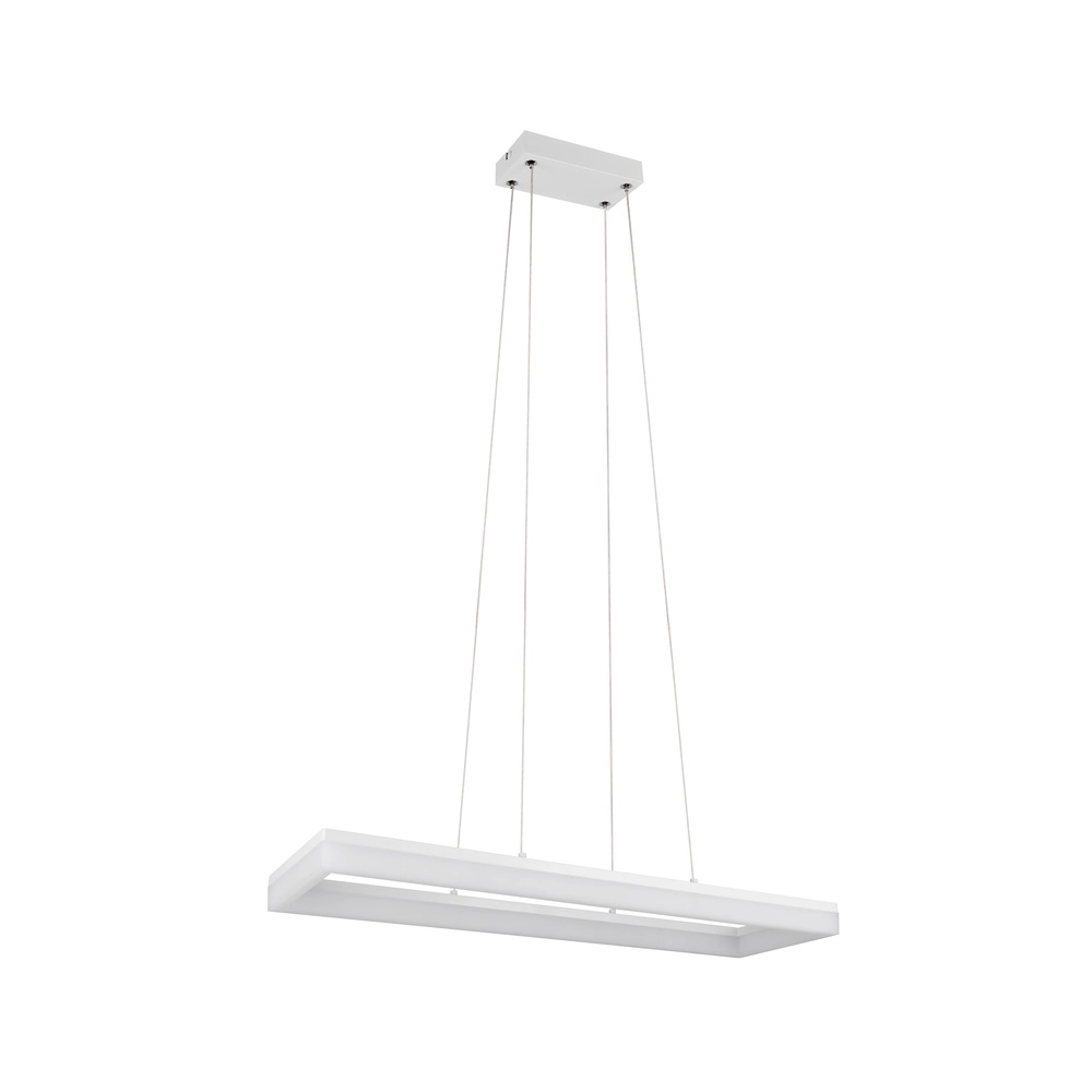 Strakke hanglamp Camino wit Trio 4017807655780