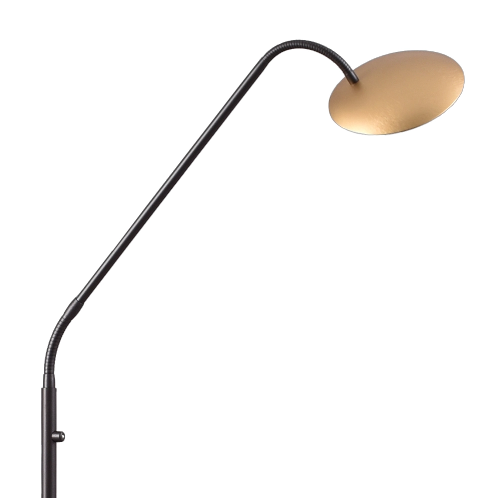 Flex leeslamp Scala zwart met goud Masterlight 8718121296081