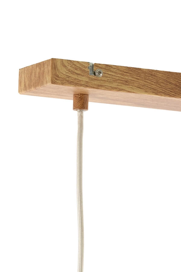 Hanglamp 3-lichts Dania lichte hout print Light & Living 8717807710101