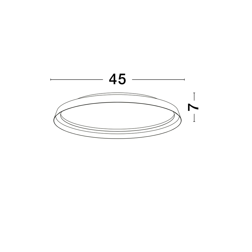 Design plafonniere Ormi Ø 45cm champagne Lyora 5212017463111