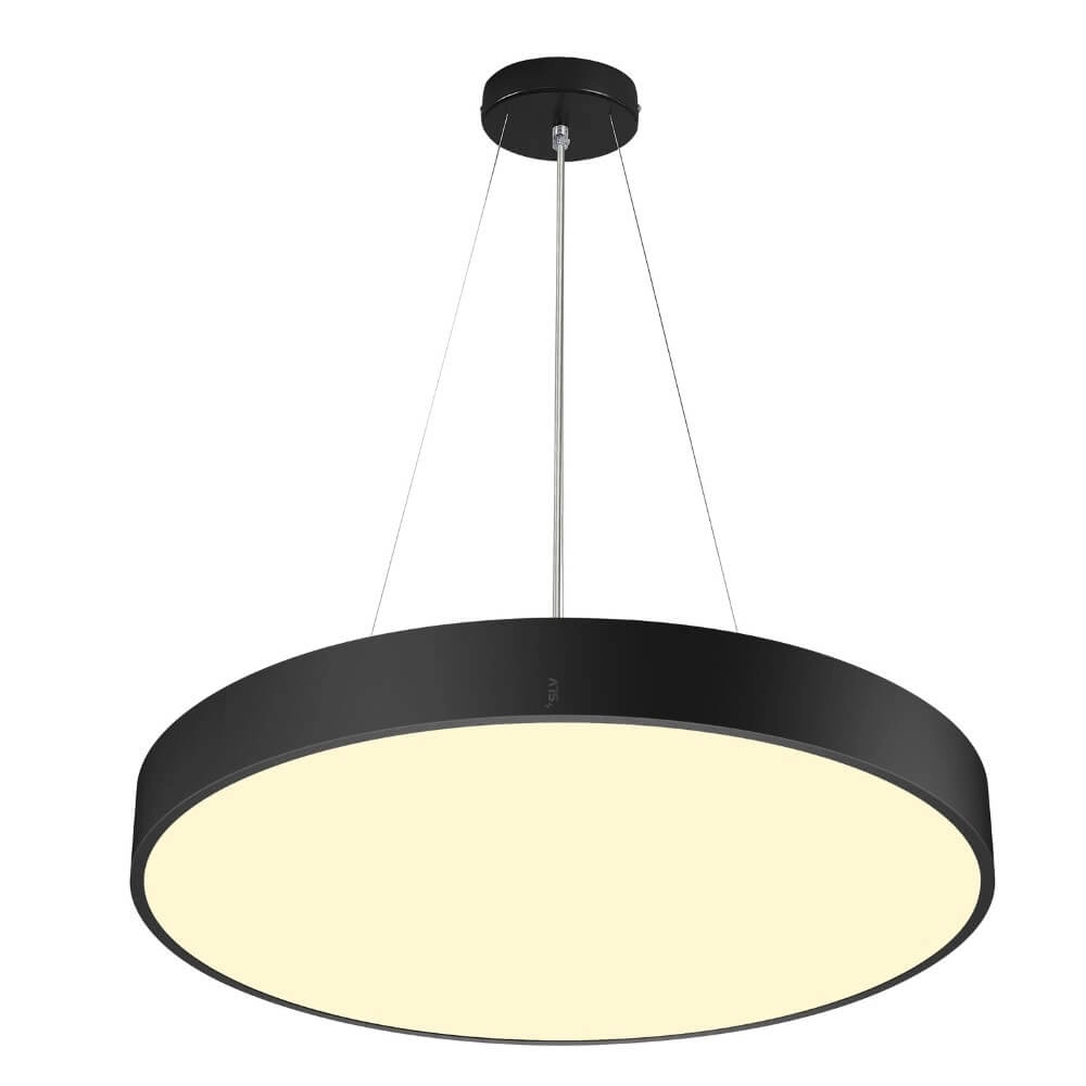 Plafondlamp / Hanglamp Medo Pro 60 zwart - CCT - 110g - Ø 60cm SLV 4024163276832