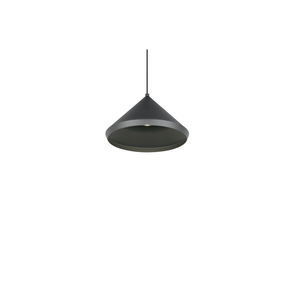 Moderne hanglamp Laguna Ø 18cm zwart Trio 4017807667608