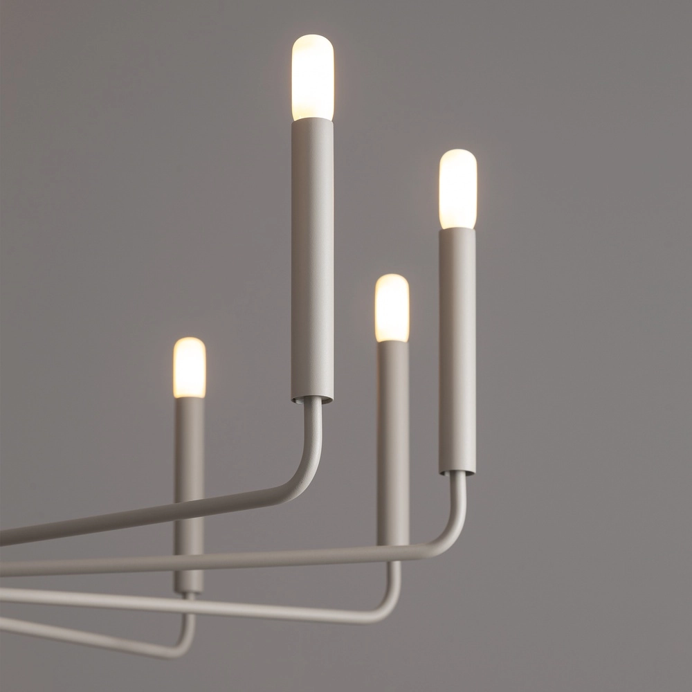 Moderne kroonluchter Orto Ø 103cm grijs Lyora 5903139114653