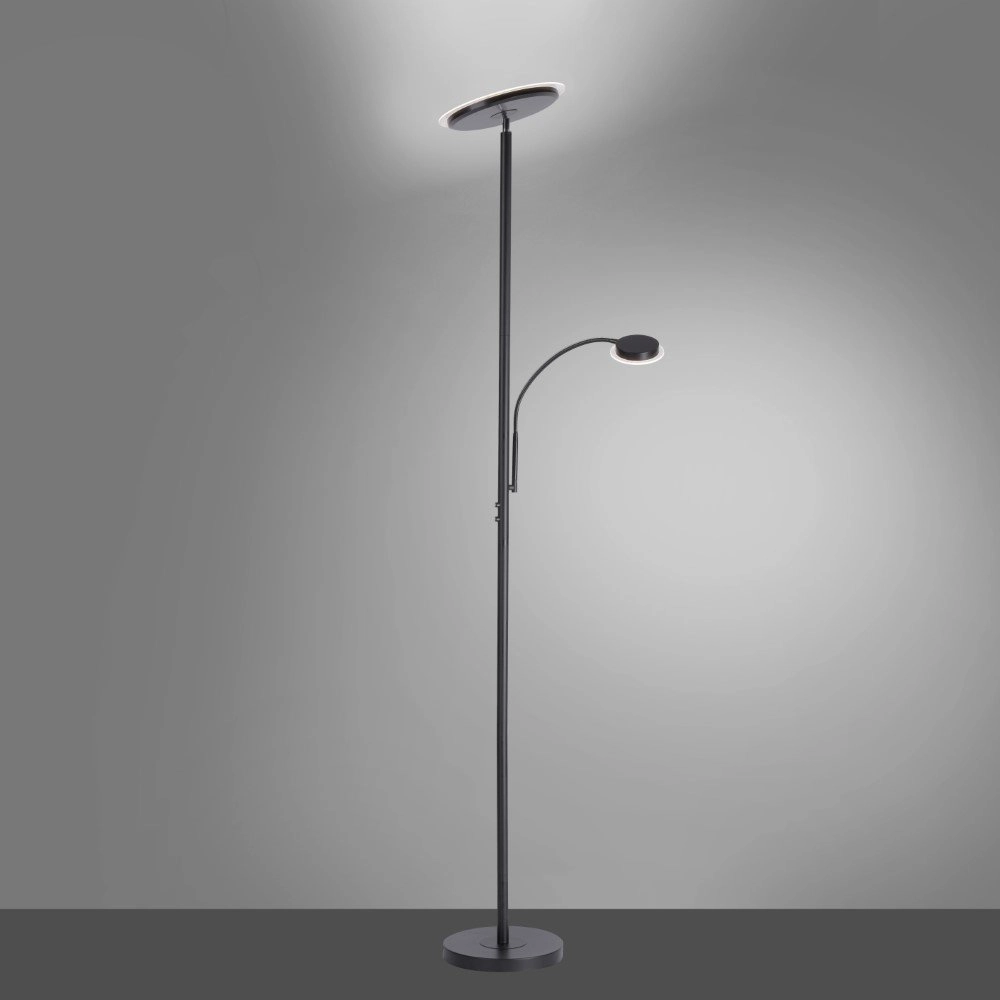 Zwarte leeslamp Hans Just Light 4043689972998