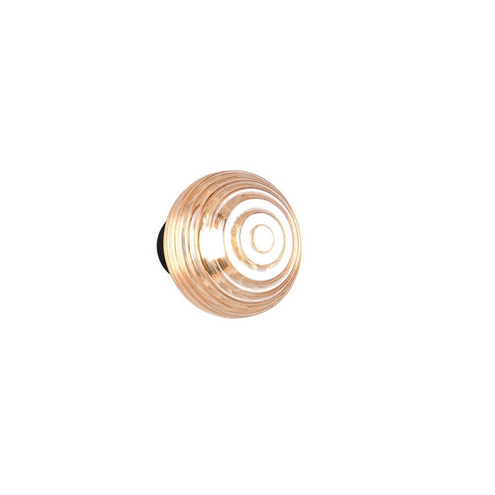 Wandlamp Earl amber glas oplaadbaar