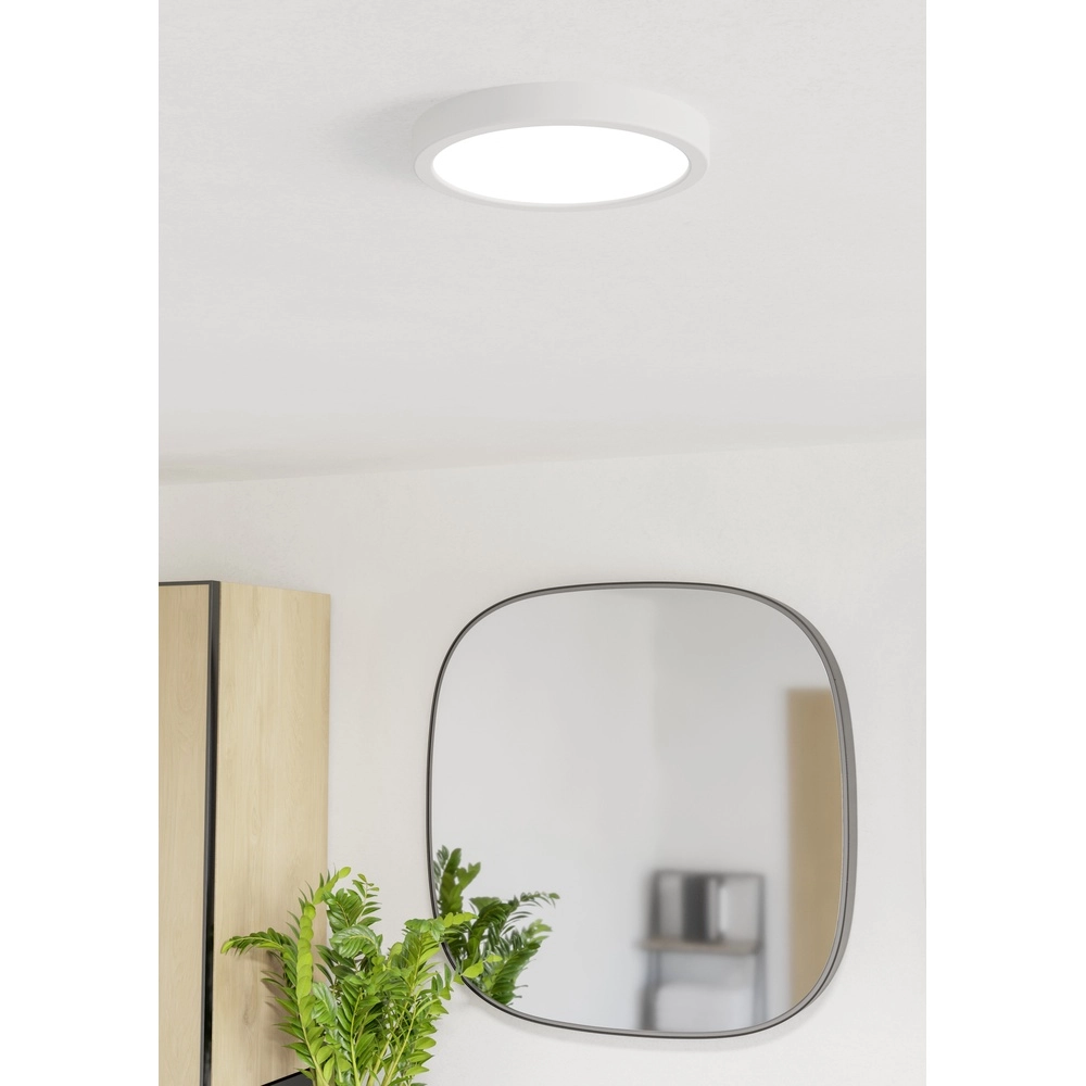 Plafonnière IP44 Fueva 6 rond - wit - Ø 21,1cm Eglo 9008606330379