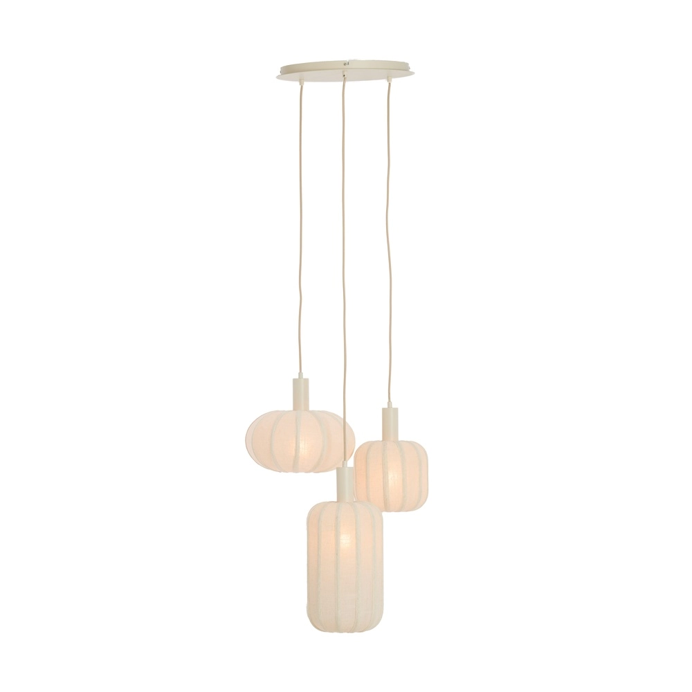 3L vide hanglamp Tufia linnen crème Light & Living 8717807816742