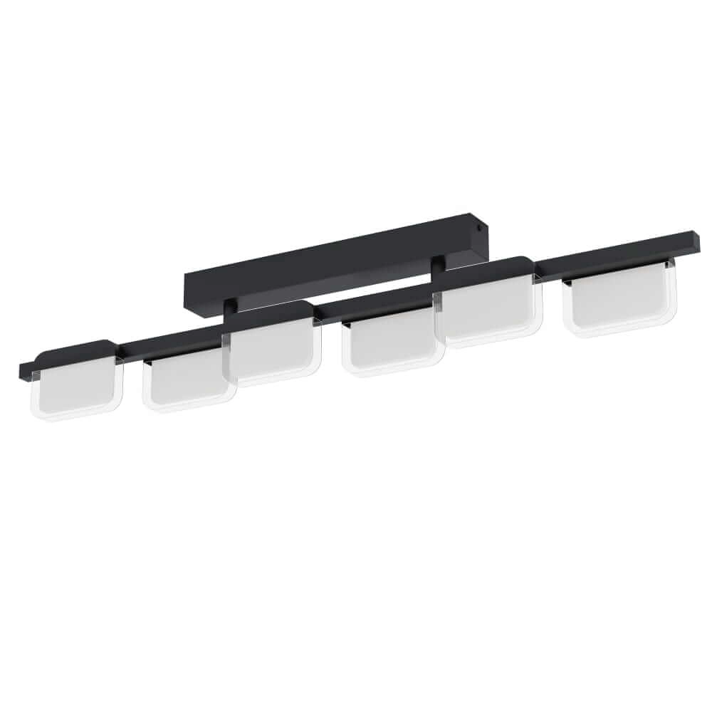 Zwarte plafondlamp Ervidel met led Zwarte plafondlamp Ervidel met led