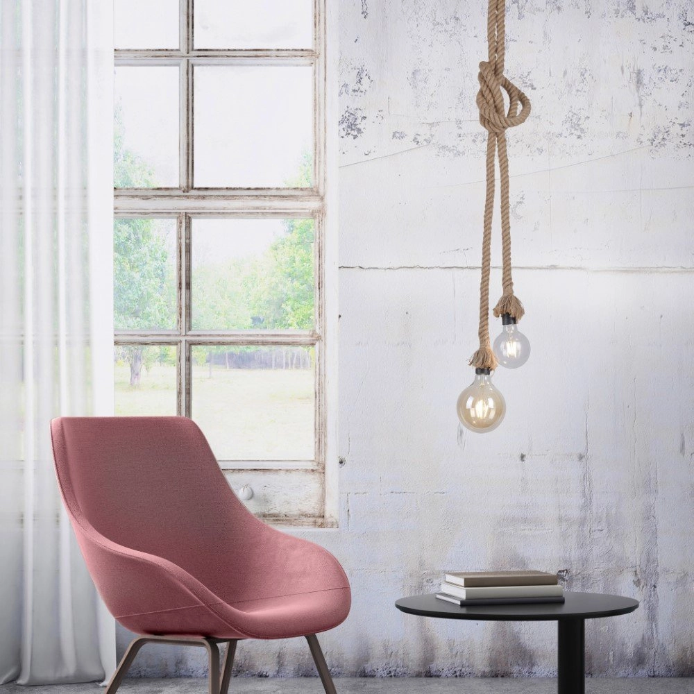 Touw hanglamp Rope 2-lichts Just Light 4043689963125