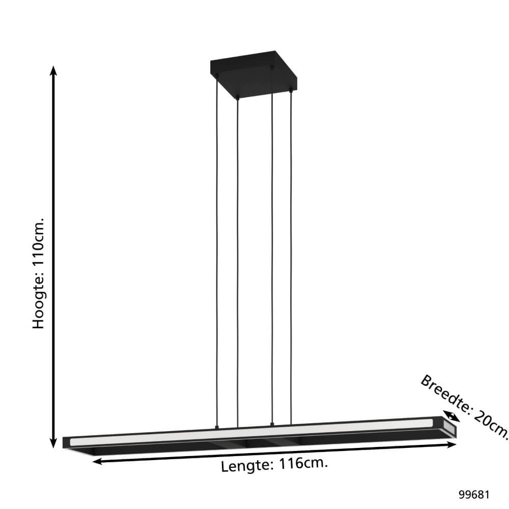 Hanglamp design Salvilanas-Z zwart Eglo 9002759996819