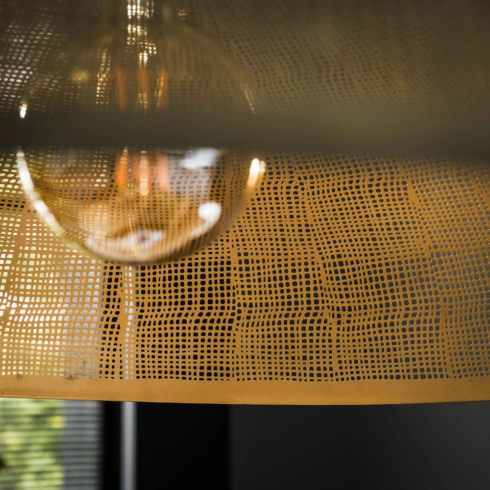 Metalen gaas hanglamp Cosmic Ø 92cm - koper brons Lyora 8716803511071