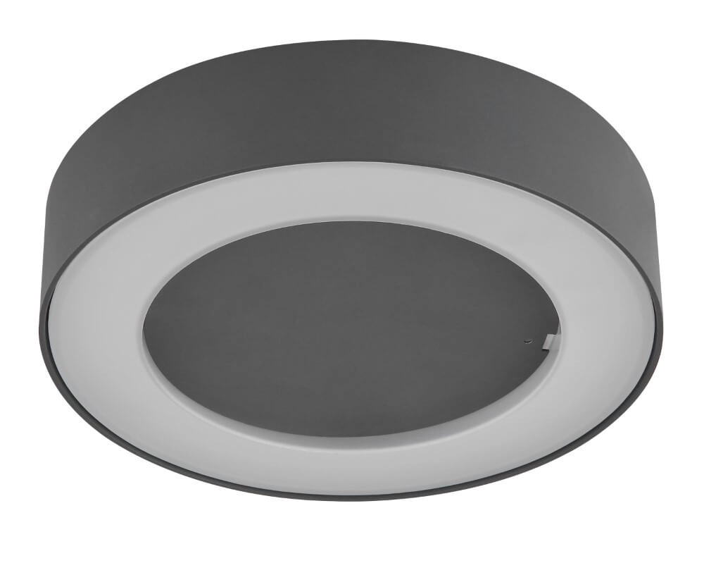 Antraciete plafondlamp Sura voor buiten