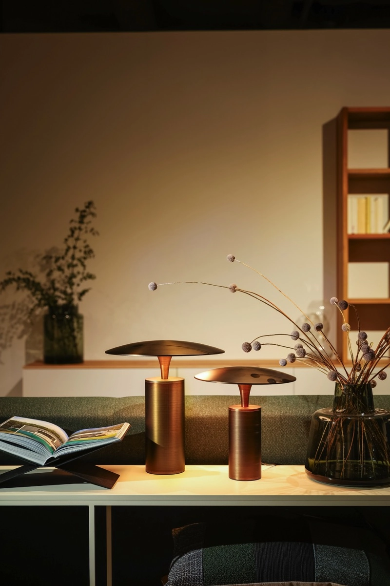 Led tafellamp Jess Ø 26,5cm - brons ETH 8720195311119