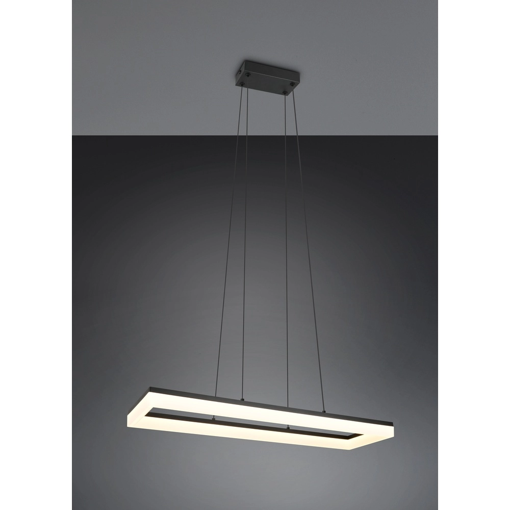 Strakke hanglamp Camino zwart Trio 4017807655766