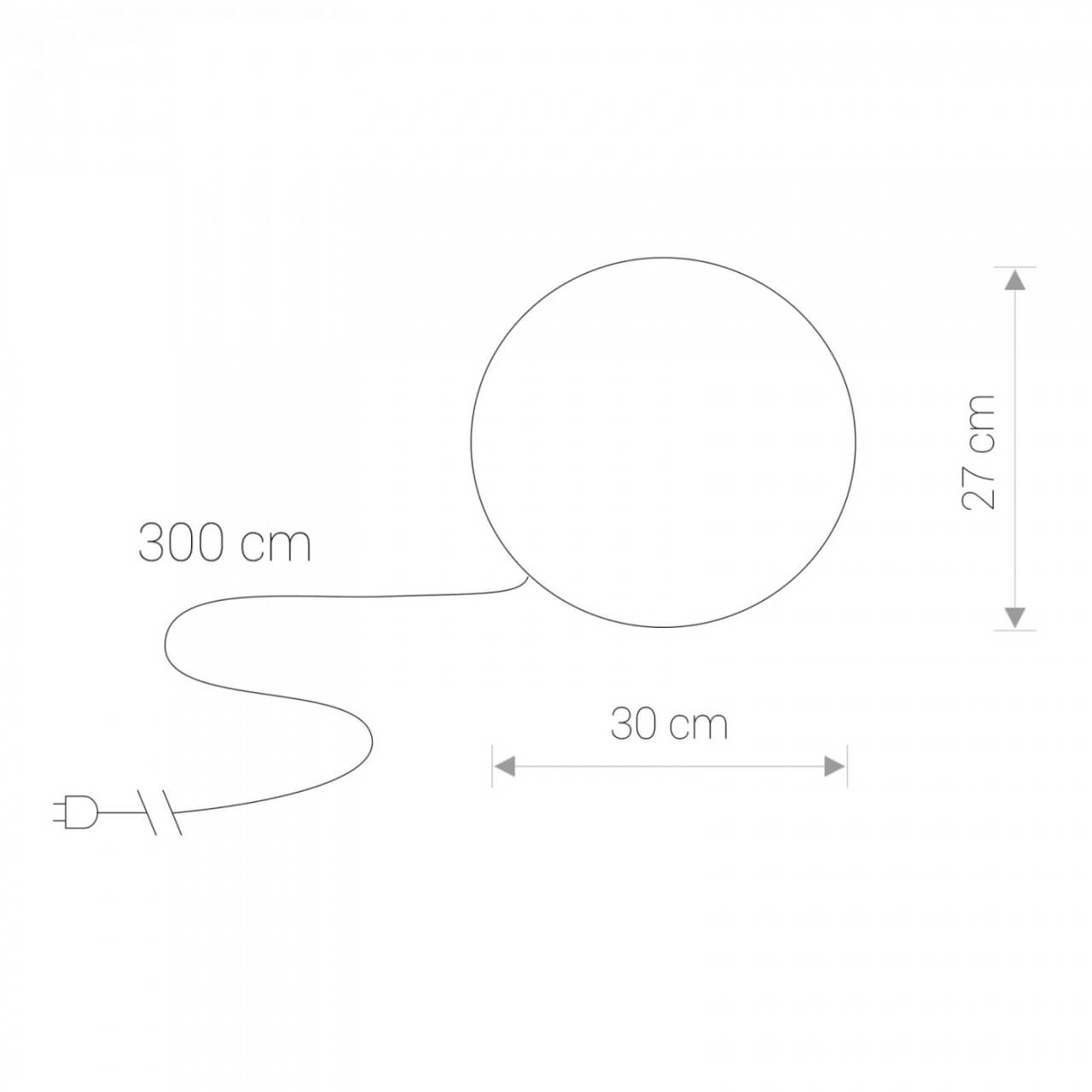 Round bulb lamp Cumulus Ø 30cm Lyora 5903139697699