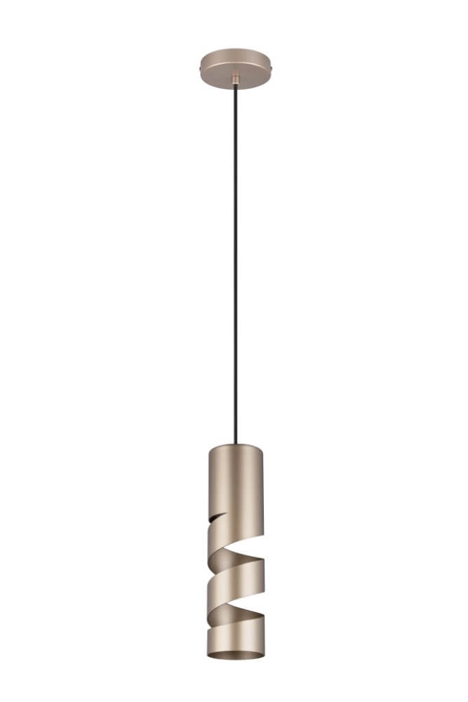 Koker hanglamp Stream Ø 8cm - messing mat Trio 4017807613971