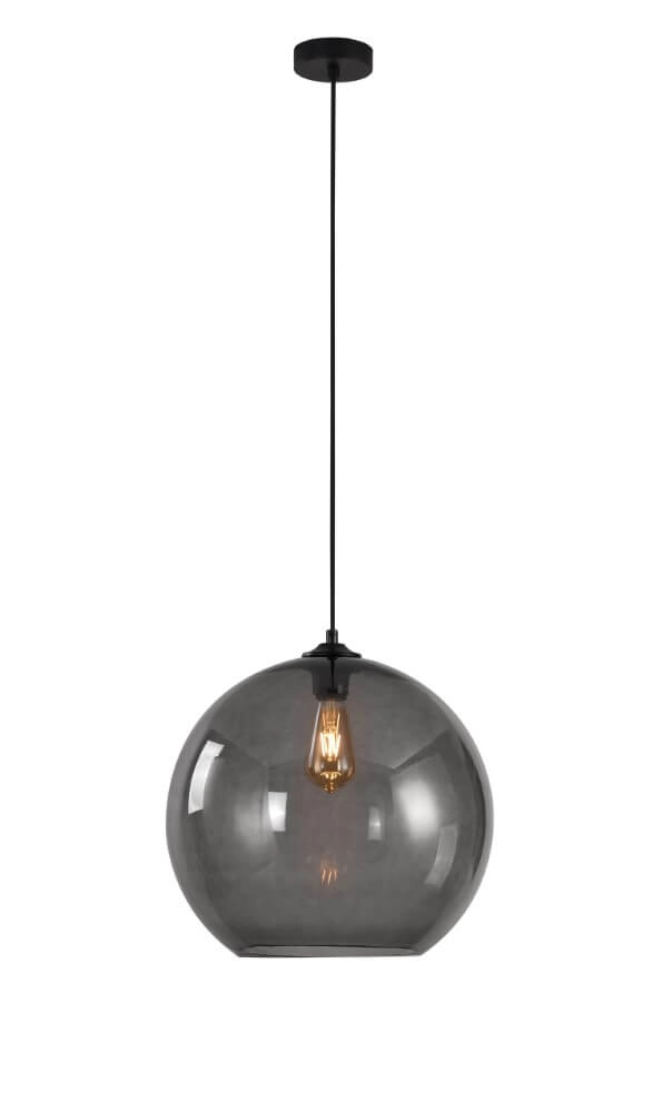 Plafondlamp Marino grijs glas Ø 40cm