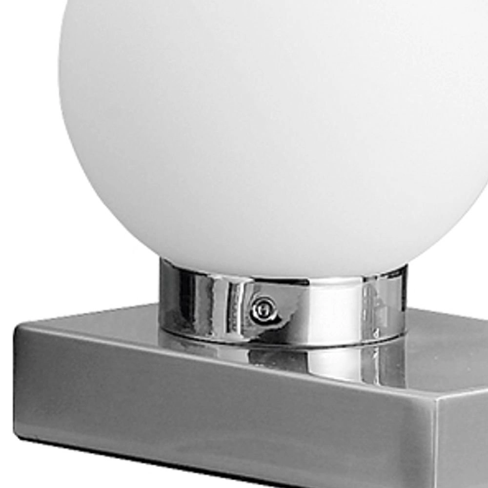 Rond tafellampje Davi ll chroom Trio 4017807551129