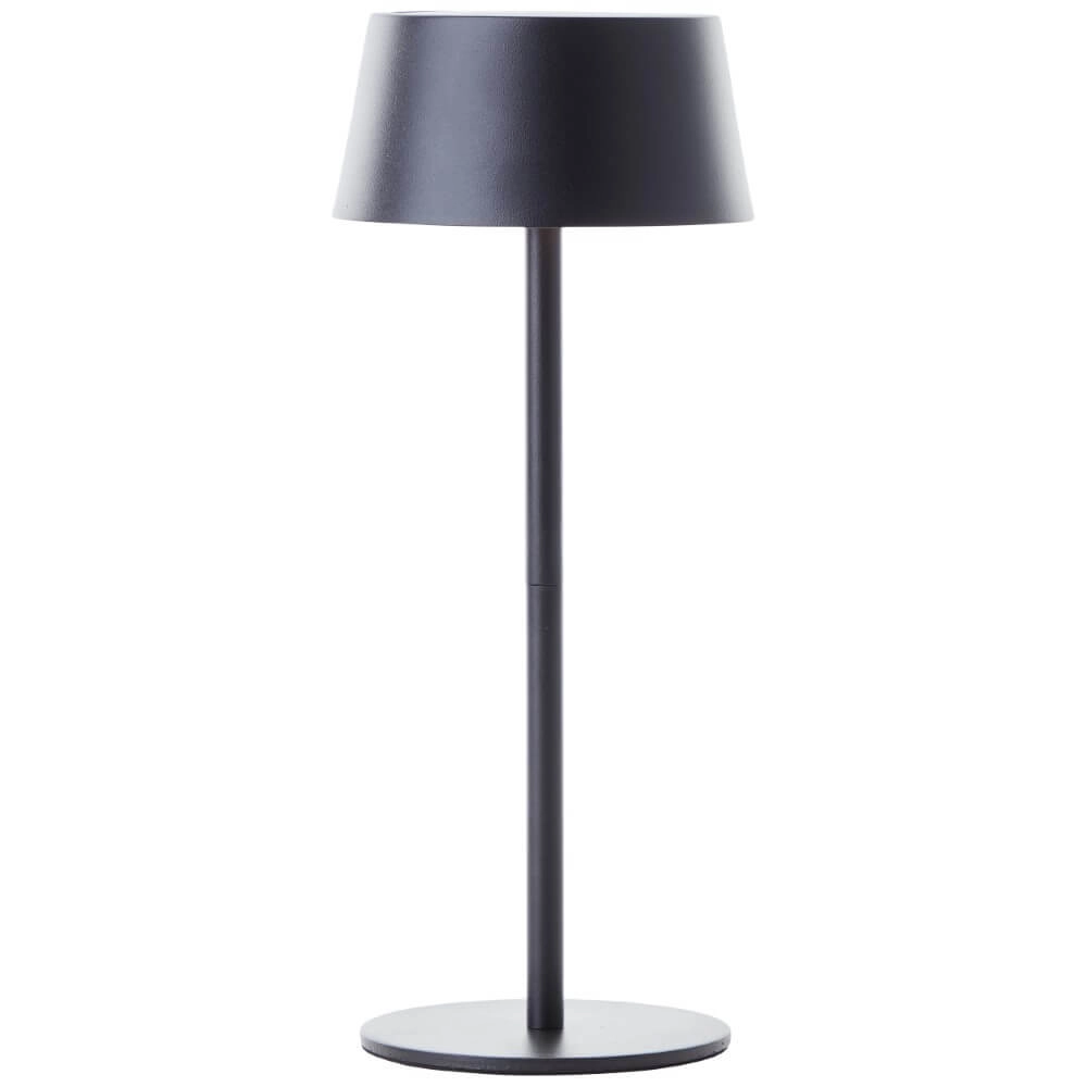 Zwarte design tafellamp Picco op batterij Zwarte design tafellamp Picco op batterij
