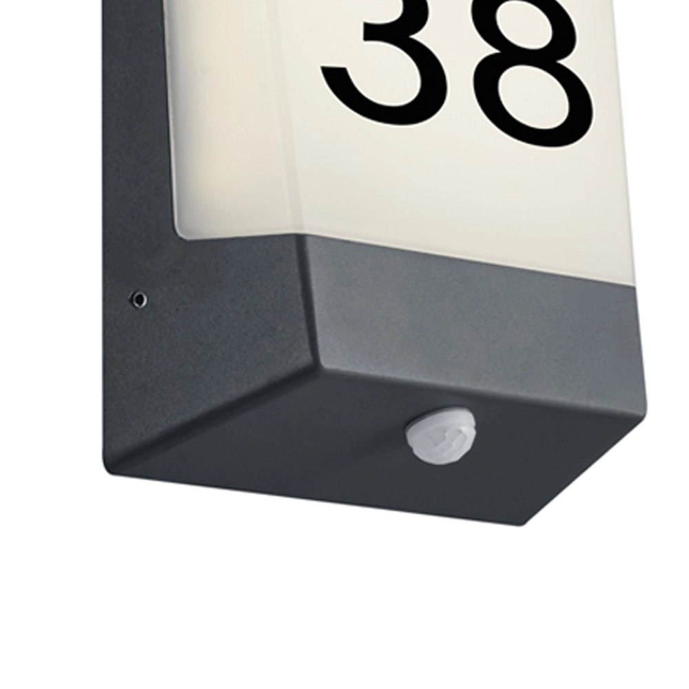 Buitenlamp sensor Kasai met huisnummer Trio 4017807356656