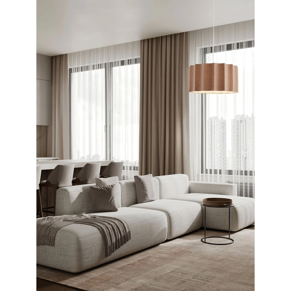 Design hanglamp Alve koffie bruin Ø 45cm