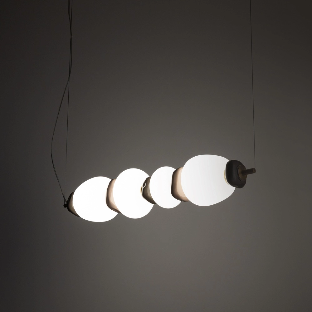 Hanglamp Ceramic Led keramiek en glas 71cm Lyora 5903139117005