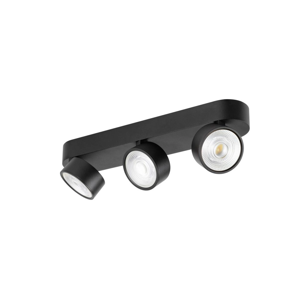 Opbouwspot Kalu 2.0 trippel zwart 3000K SLV 4024163317511