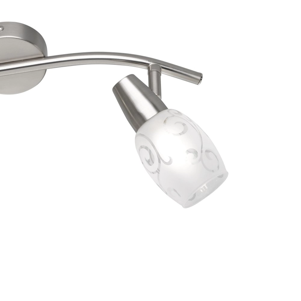 Plafondlamp Colmar 2-lichts nikkel mat Trio 4017807305371