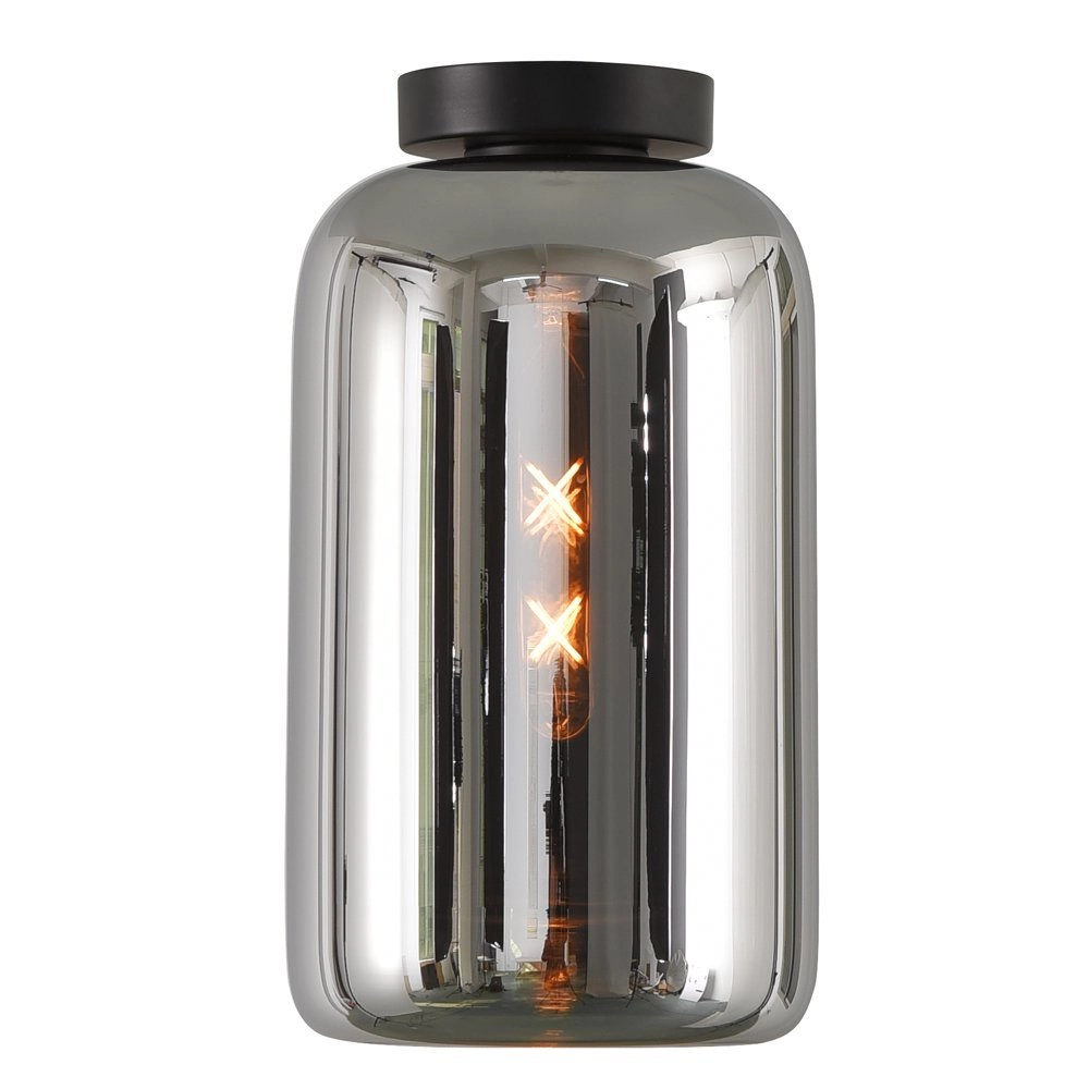 Smoke glazen plafondlamp Botany