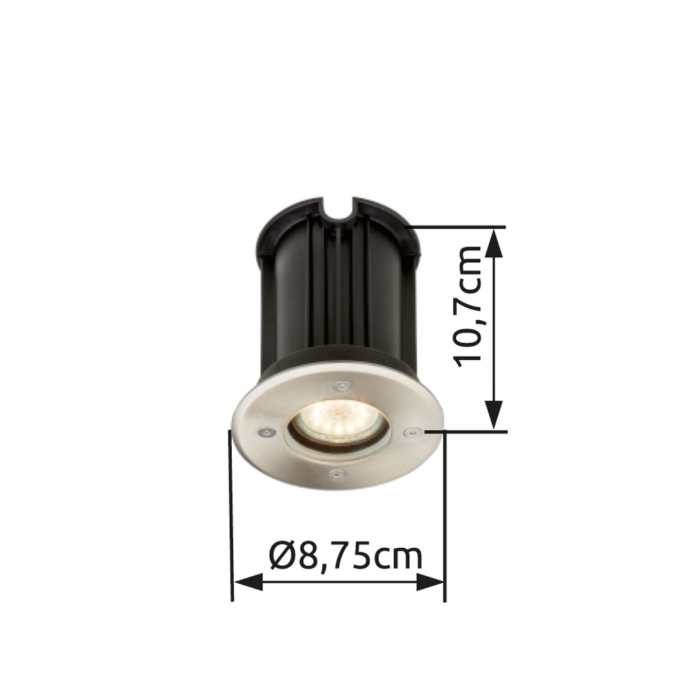 Grondspot Style II rond RVS Globo 9007371339532