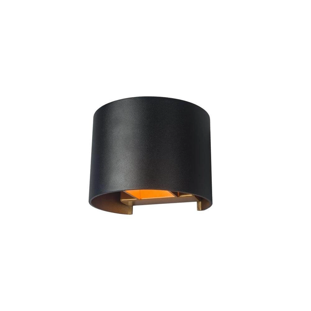 Opbouwspot Gyro zwart met goud Artdelight 8720701100435