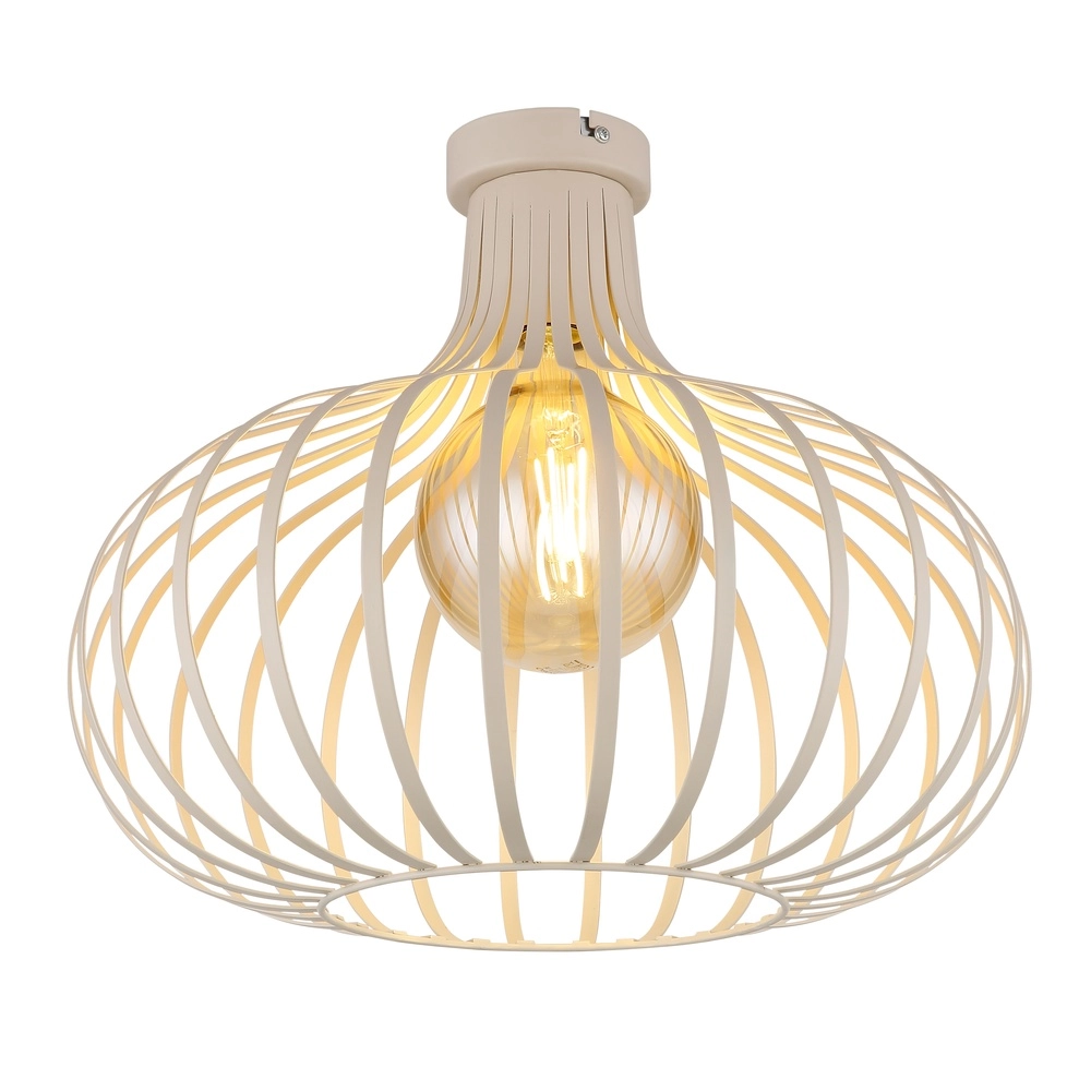 Plafondlamp Mateo zand bruin