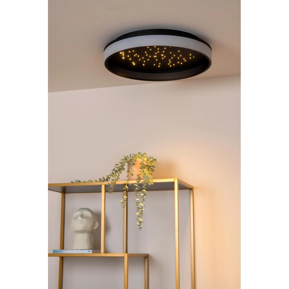 Design plafonniere Estreja Ø 40cm zwart Lucide 5411212712806