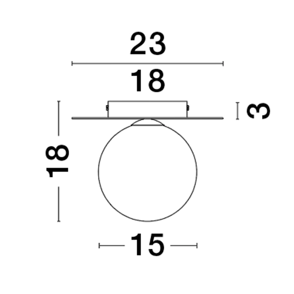 Plafondlamp Indigo goud Ø 23cm Lyora 5212017436153